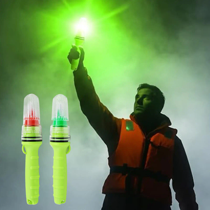 Signal Flare Kit - 2pcs Portable Waterproof Boat Flares Visual