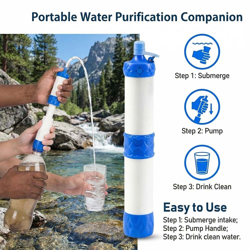 Mini Mini Water Filter Straw P - Water Purification Straw 评论和价格