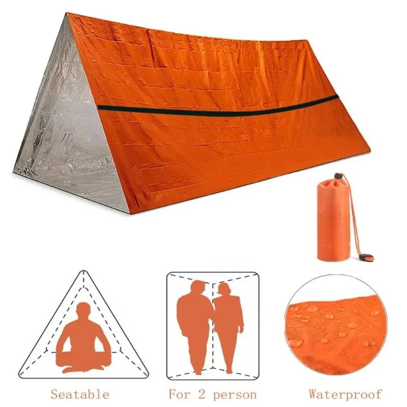 2 Person Emergency Shelter Sur - Emergency Mylar Tent 评论和价格