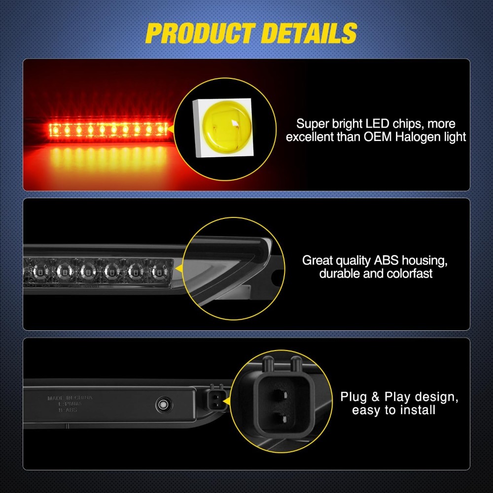 Nilight LED Third Brake Light  - Compass Lensatic 评论和价格