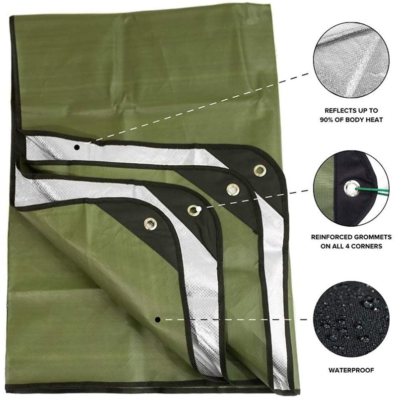 Reusable Insulated Tarp, 210Cm - Survival Blanket Reflective 评论和价格