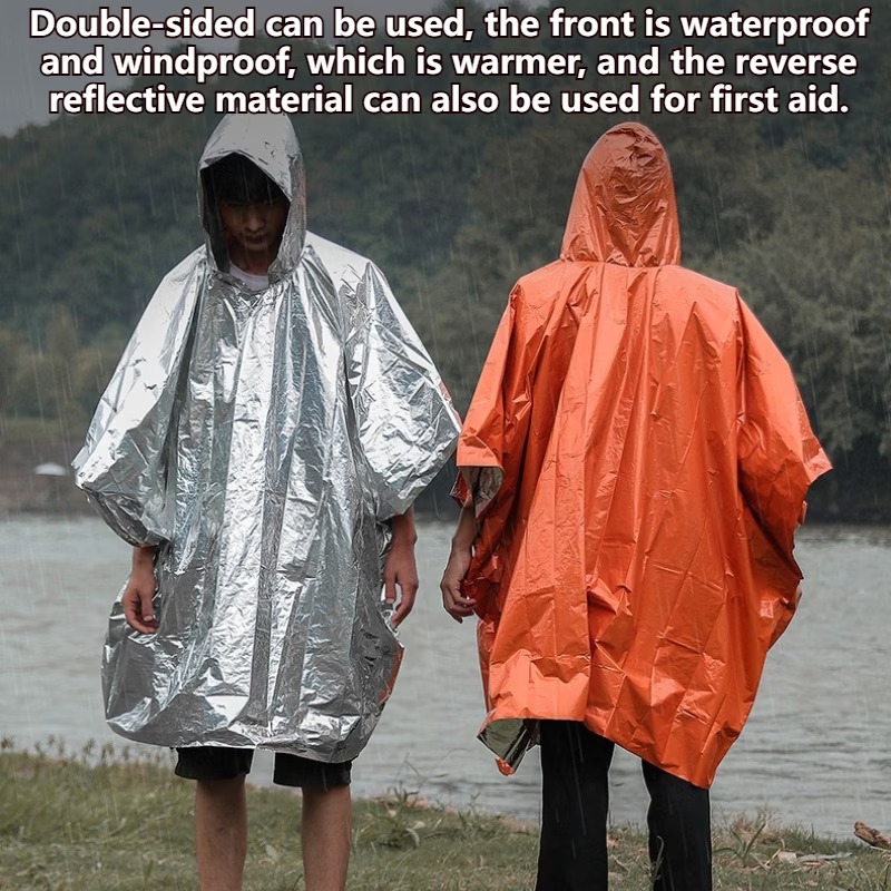 1-10PCS Emergency Rain Poncho  - Emergency Poncho Rain 评论和价格