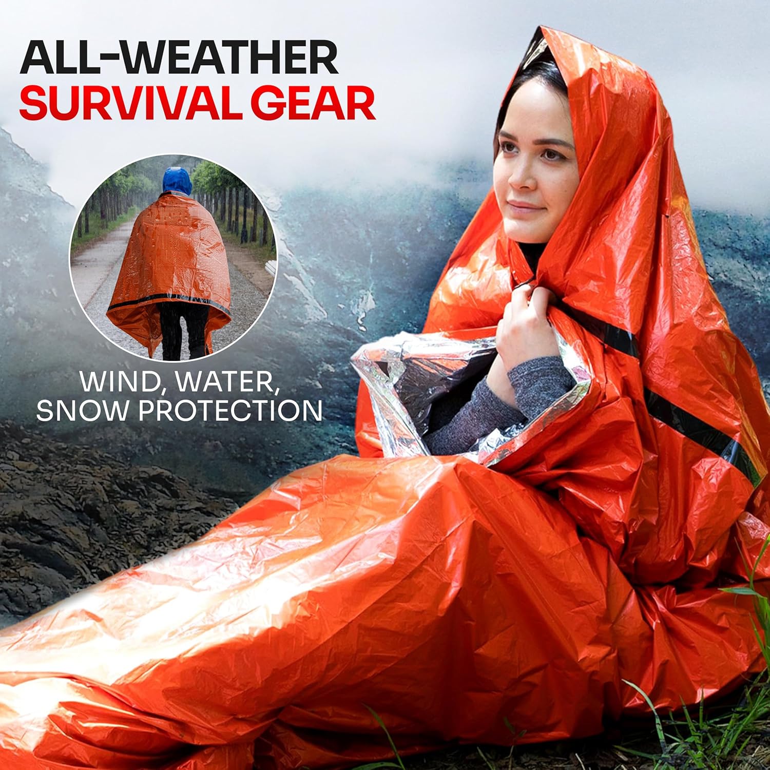 Emergency Sleeping Bag for Sur - Emergency Mylar Tent 评论和价格