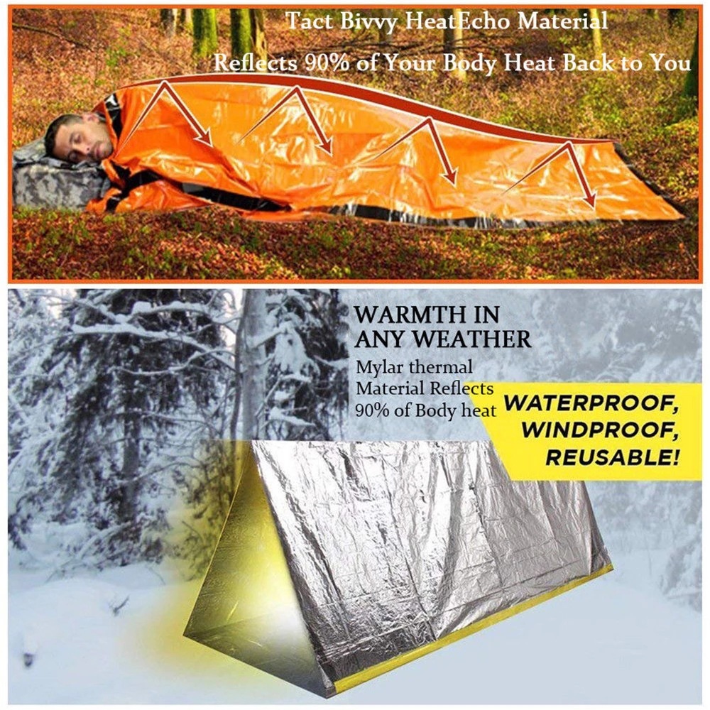 Emergency Sleeping Bag for Sur - Emergency Mylar Tent 评论和价格