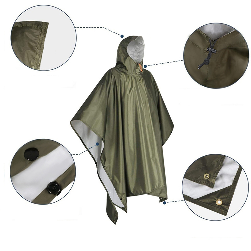 Heavy Duty Rain Poncho For Bac - Emergency Poncho Rain 评论和价格